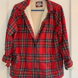 LL Bean Sherpa Lined Flannel- (S)